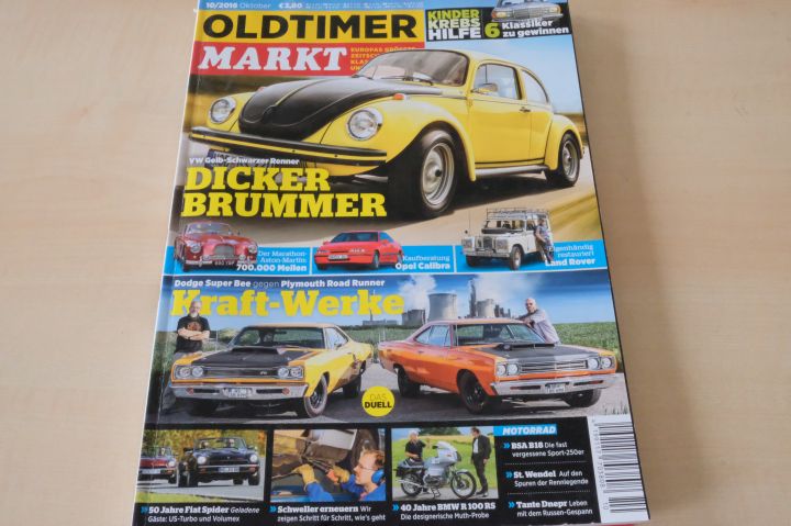 Deckblatt Oldtimer Markt (10/2016)